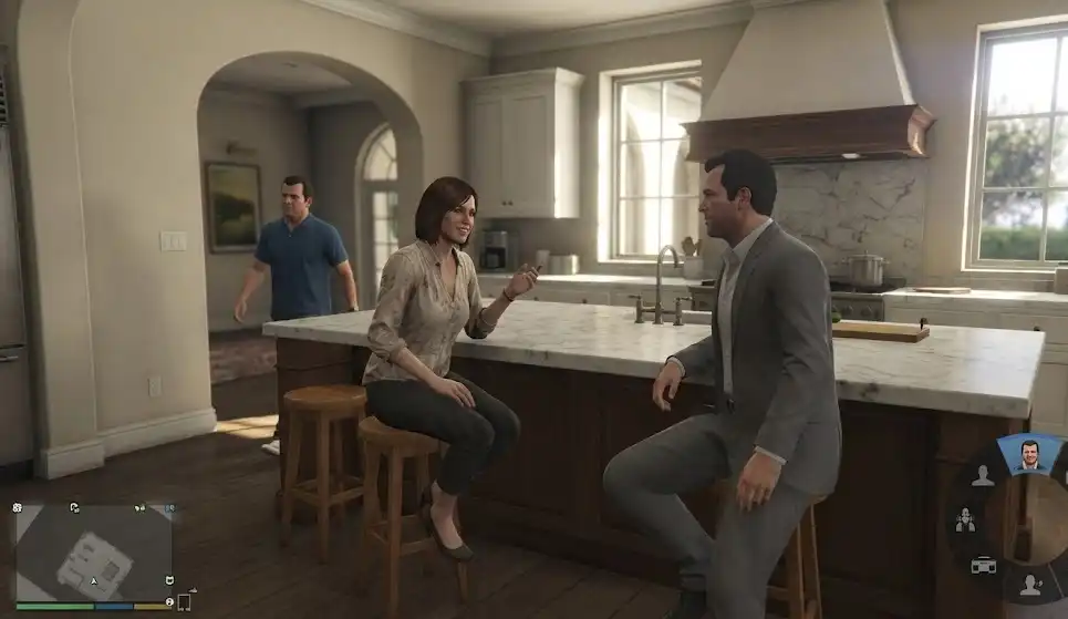 مایکل و زن مایکل در بازی Gta V