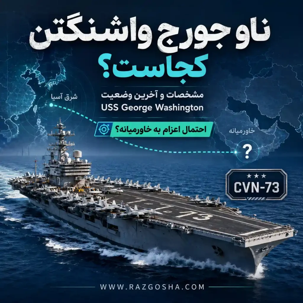 ناو جورج واشنگتن کجاست؟ آخرین وضعیت USS George Washington و احتمال اعزام به خاورمیانه